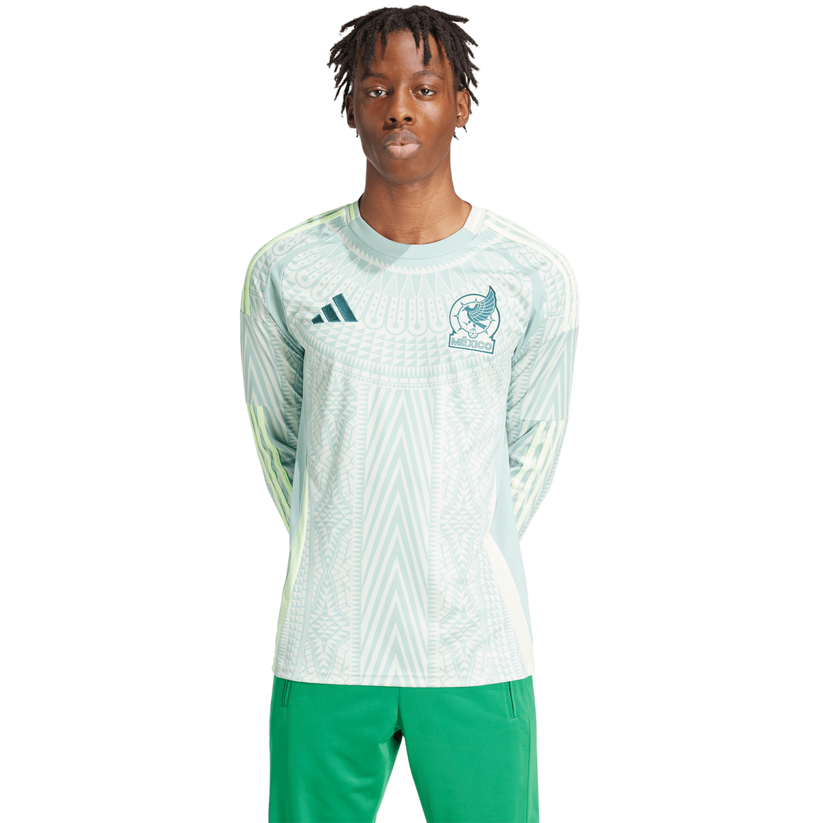 adidas Mexico 2024 Men's Long Sleeve Away Stadium Jersey