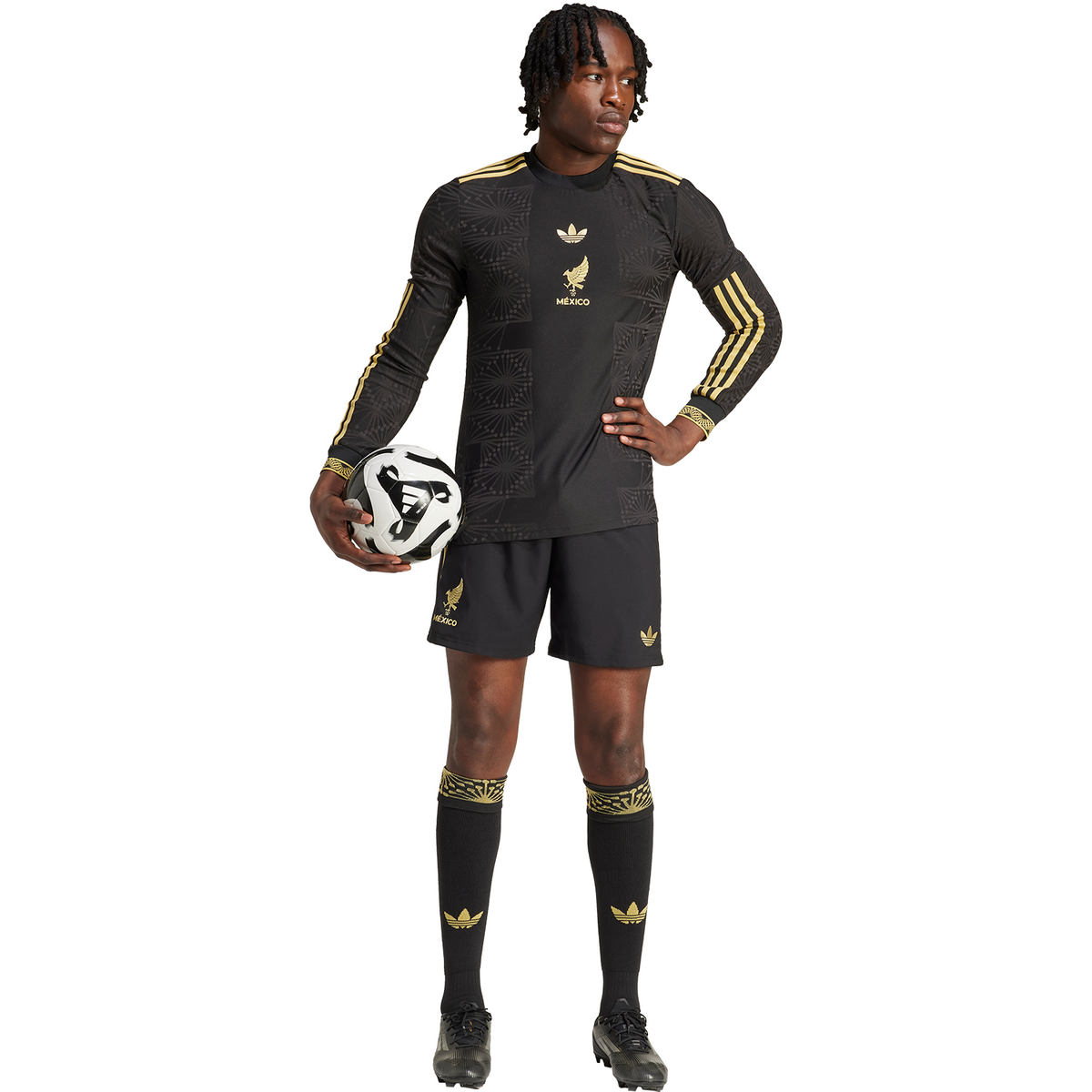 adidas Mexico 2025 Men's México de Oro Long Sleeve Match Jersey