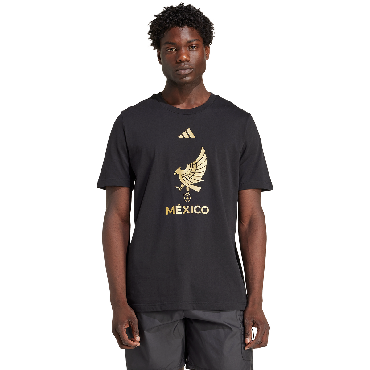 adidas Mexico Men's México de Oro DNA Short Sleeve Tee