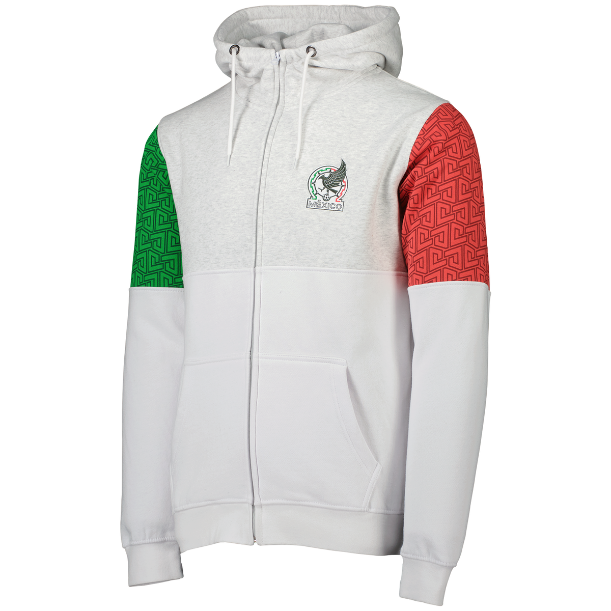Mexico Men's Block Full Zip Hoodie