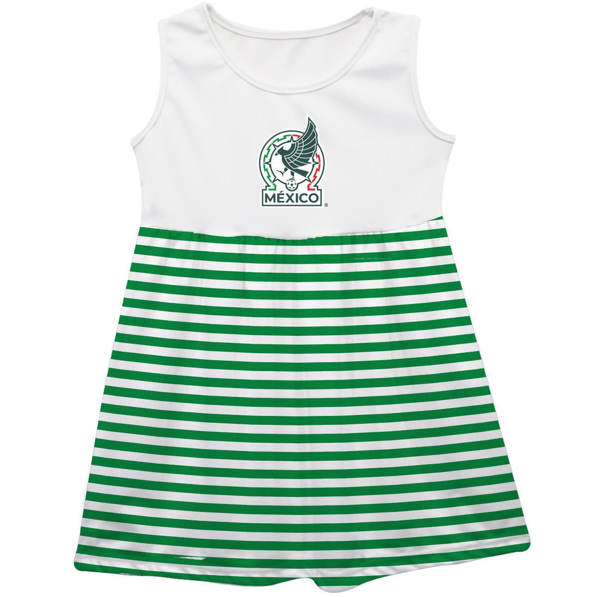 VLF Mexico Maddie FMF Dress White/Green